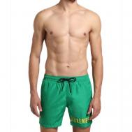 Шорты для плавания боксеры , размер L, зеленый Bikkembergs