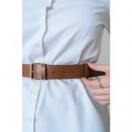 Ремень , для женщин, размер M/L, длина 111 см., коричневый Rada Leather