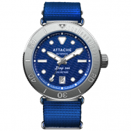 Наручные часы Часы наручные  Deep Sea Blue, серебряный Attache