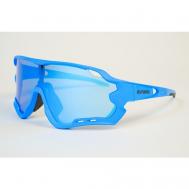 Солнцезащитные очки , прямоугольные, спортивные, устойчивые к появлению царапин, поляризационные, с защитой от УФ, голубой OUTWIND