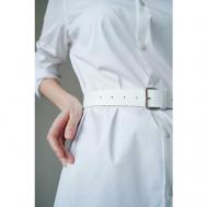 Ремень , для женщин, размер XS, длина 86 см., белый Rada Leather