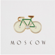 Значок , зеленый Heart Of Moscow