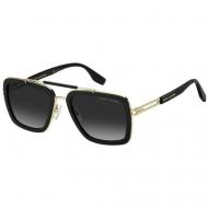 Солнцезащитные очки , квадратные, оправа: металл, градиентные, черный Marc Jacobs