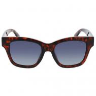 Солнцезащитные очки , квадратные, оправа: пластик, с защитой от УФ, коричневый Invu