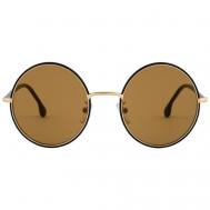 Солнцезащитные очки , круглые, оправа: металл, с защитой от УФ, золотой Paul Smith