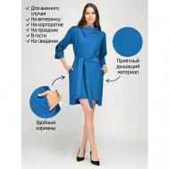 Платье , повседневное, классическое, прилегающее, мини, размер 52, голубой VISERDI