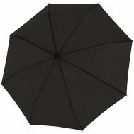 Мини-зонт , механика, 3 сложения, купол 96 см., для мужчин, черный Doppler