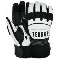 Перчатки , регулируемые манжеты, размер M, черный, белый Terror