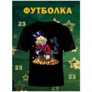 Футболка , размер 56, красный, золотой, черный Русская сувенирная компания