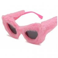 Солнцезащитные очки , клабмастеры, для женщин, розовый Нет бренда
