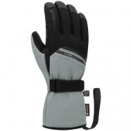 Перчатки , регулируемые манжеты, размер 8.5, серый, черный REUSCH