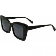 Солнцезащитные очки , кошачий глаз, с защитой от УФ, для женщин, черный Tony Morgan