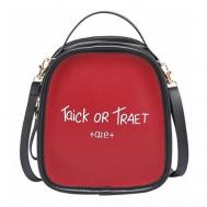 Рюкзак клатч  Смайл Слим Клатч fdd-607785335891, фактура гладкая, черный, красный Adventure Chic