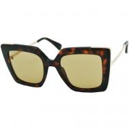 Солнцезащитные очки , квадратные, оправа: металл, с защитой от УФ, для женщин, мультиколор Max Mara