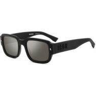 Солнцезащитные очки , прямоугольные, для мужчин, черный DSquared2