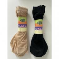 Женские носки , 20 пар, размер 36/41, черный, бежевый Kirsanova Night