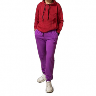 Брюки  , полуприлегающий силуэт, повседневный стиль, размер 48, фиолетовый Karim
