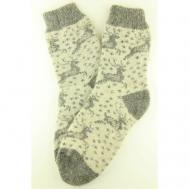 Женские носки  средние, вязаные, размер 39-41, мультиколор Рассказовские носки