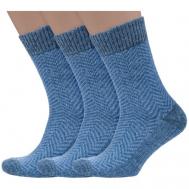 Мужские носки , 3 пары, размер 27-29 (43-45), синий RuSocks