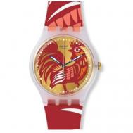 Наручные часы  suoz226 , красный, белый Swatch