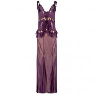Платье , натуральный шелк, вечернее, размер 42, фиолетовый Alberta Ferretti