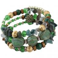 Браслет женский с зелеными камнями / браслет на руку / браслет из натуральных камней Elvidofleria