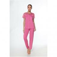 Пижама , размер 46, розовый VIENETTA