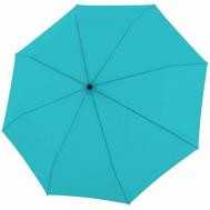 Мини-зонт , механика, 3 сложения, купол 96 см., синий Doppler