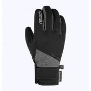 Перчатки , регулируемые манжеты, с утеплением, размер 6.5, черный, серый REUSCH