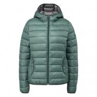 куртка  , демисезон/зима, средней длины, силуэт полуприлегающий, капюшон, карманы, размер S, мультиколор Q/S by s.Oliver