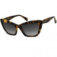 Солнцезащитные очки , кошачий глаз, с защитой от УФ, градиентные, для женщин, коричневый Max Mara