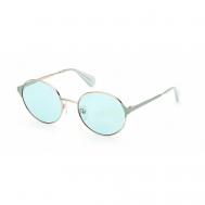 Солнцезащитные очки  MO 0073 32N, круглые, оправа: пластик, для женщин, черный Max&Co