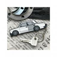 Брелок  для ключей, LADA, BMW, HONDA, TOYOTA / , гладкая фактура, LADA (ВАЗ), белый, серый Resource Stickers