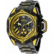 Наручные часы  Мужские Наручные Часы  Sea Monster Lume 34755 Чёрные, черный, желтый INVICTA