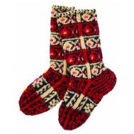Женские носки , размер 37-39, красный Тамила Джурабы