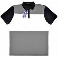 Поло , размер 56, черный, серый Turon textile