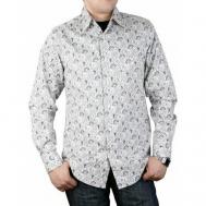 Рубашка , размер 48/M/182-188/41 ворот, белый Маэстро