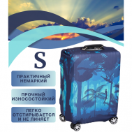 Чехол для чемодана  Cover1tropicS, полиэстер, размер S, голубой, синий Your Way