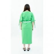 Платье , размер 48, зеленый MIRA MIA