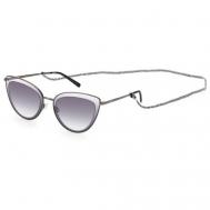 Солнцезащитные очки , кошачий глаз, оправа: металл, для женщин, серебряный M Missoni
