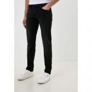 Джинсы зауженные , полуприлегающий силуэт, низкая посадка, размер 34/34, черный Pepe Jeans