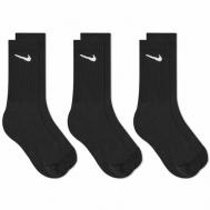 Носки  унисекс , 3 пары, размер 42-46, черный Спортивная одежда