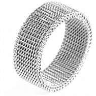 Кольцо, бижутерный сплав, размер 17.5, серебряный FANVILL