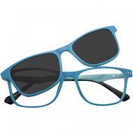 Солнцезащитные очки , голубой, черный Forever