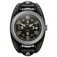 Наручные часы Часы наручные  Pilot Steel-BY, серебряный, черный Attache