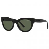 Солнцезащитные очки , овальные, оправа: пластик, с защитой от УФ, для женщин, черный Vogue® Eyewear