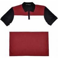 Поло , размер 52, черный, бордовый Turon textile