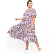 Платье , размер 60-62, фиолетовый АРТЕССА
