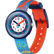 Наручные часы , кварцевые, корпус пластик, ремешок пластик, голубой Flik Flak