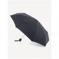 Зонт-трость , механика, 3 сложения, купол 96 см., 8 спиц, черный FULTON